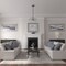 Ekena Millwork Reece Ceiling Medallion (Fits Canopies up to 2 3/8"), Hand-Painted Platinum, 12"OD x 1 3/4"P CM12REPLS - alternate 3